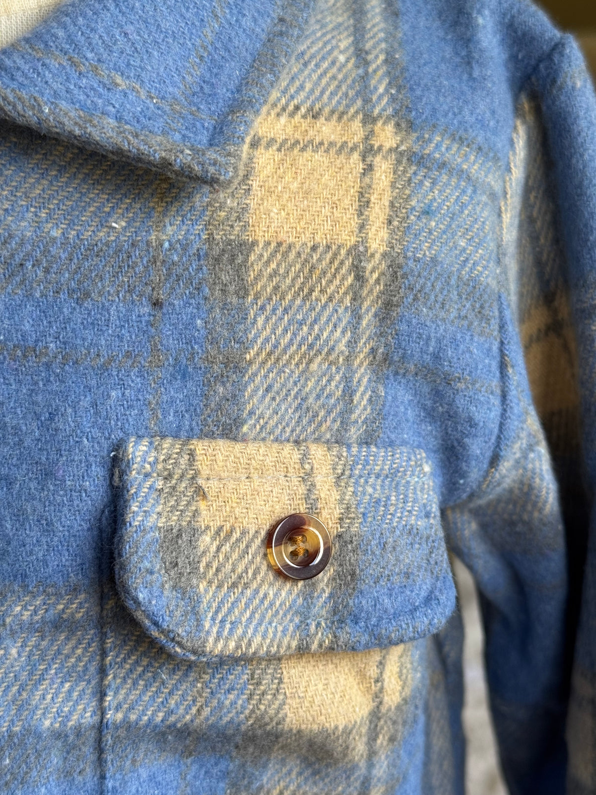 Blue Plaid Button Up
