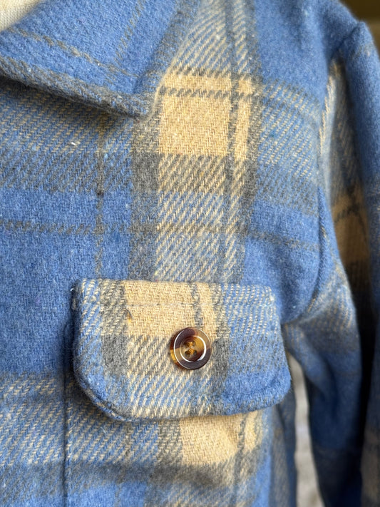 Blue Plaid Button Up