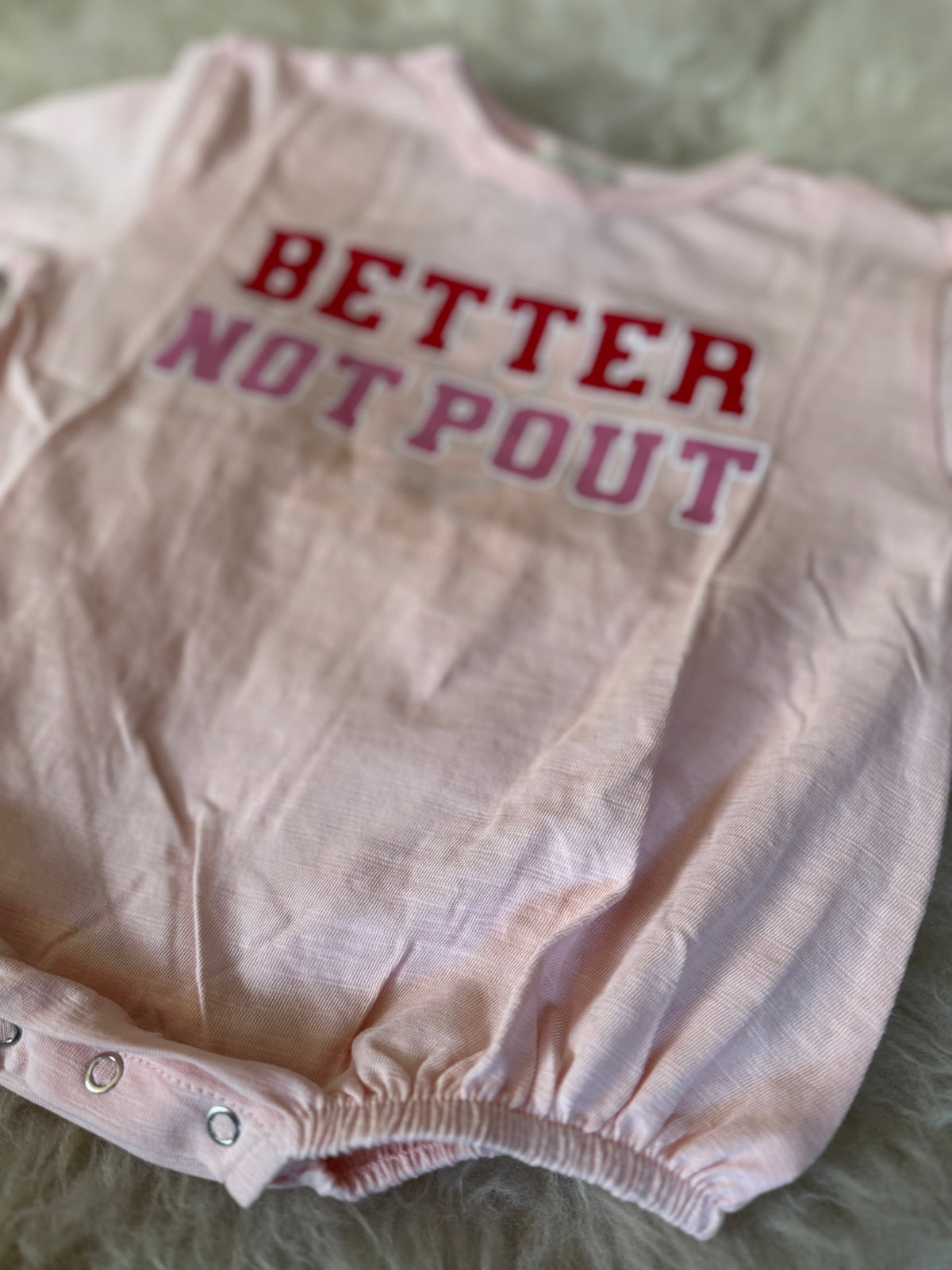 Better Not Pout Bubble Romper