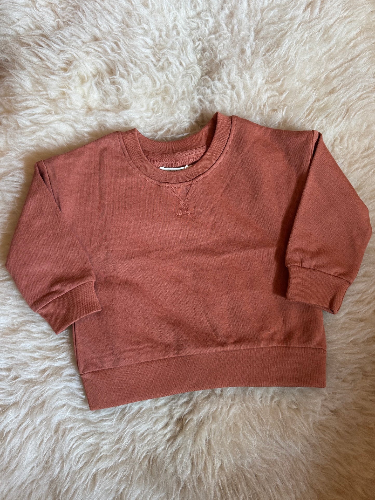 French Terry Relaxed Pullover Sweatshirt