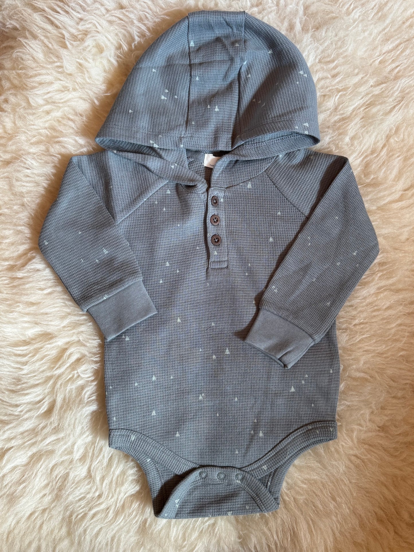 Waffle Knit BodySuit Hoodie