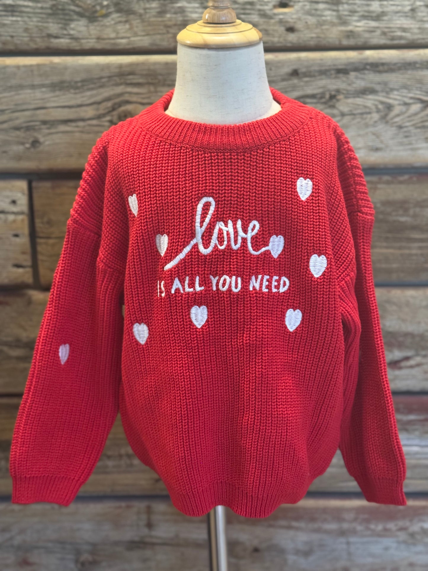 Love Is All You Need Knit Sweater