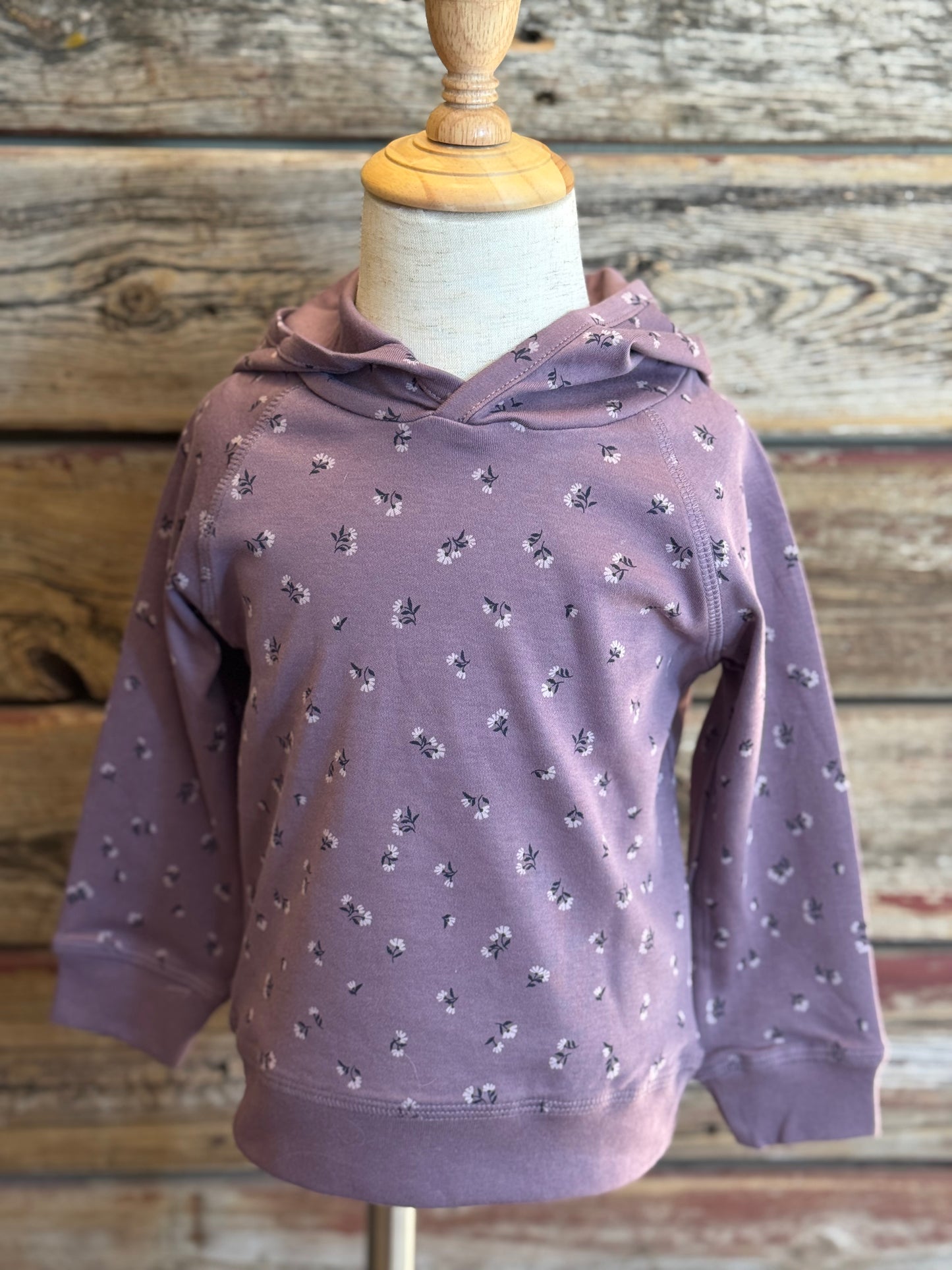 Purple Floral Hoodie