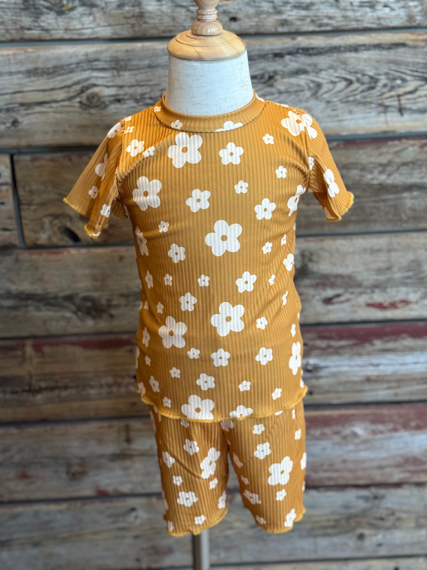 Yellow Floral Short Set