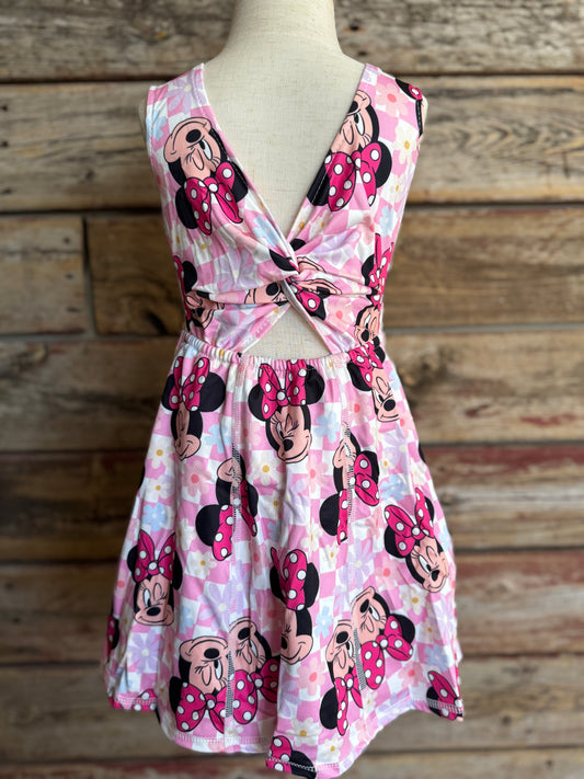 Mouse Polka Dot Bow Yoga Dress