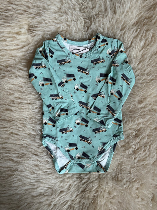 Dump Trucks Long Sleeve Bodysuit
