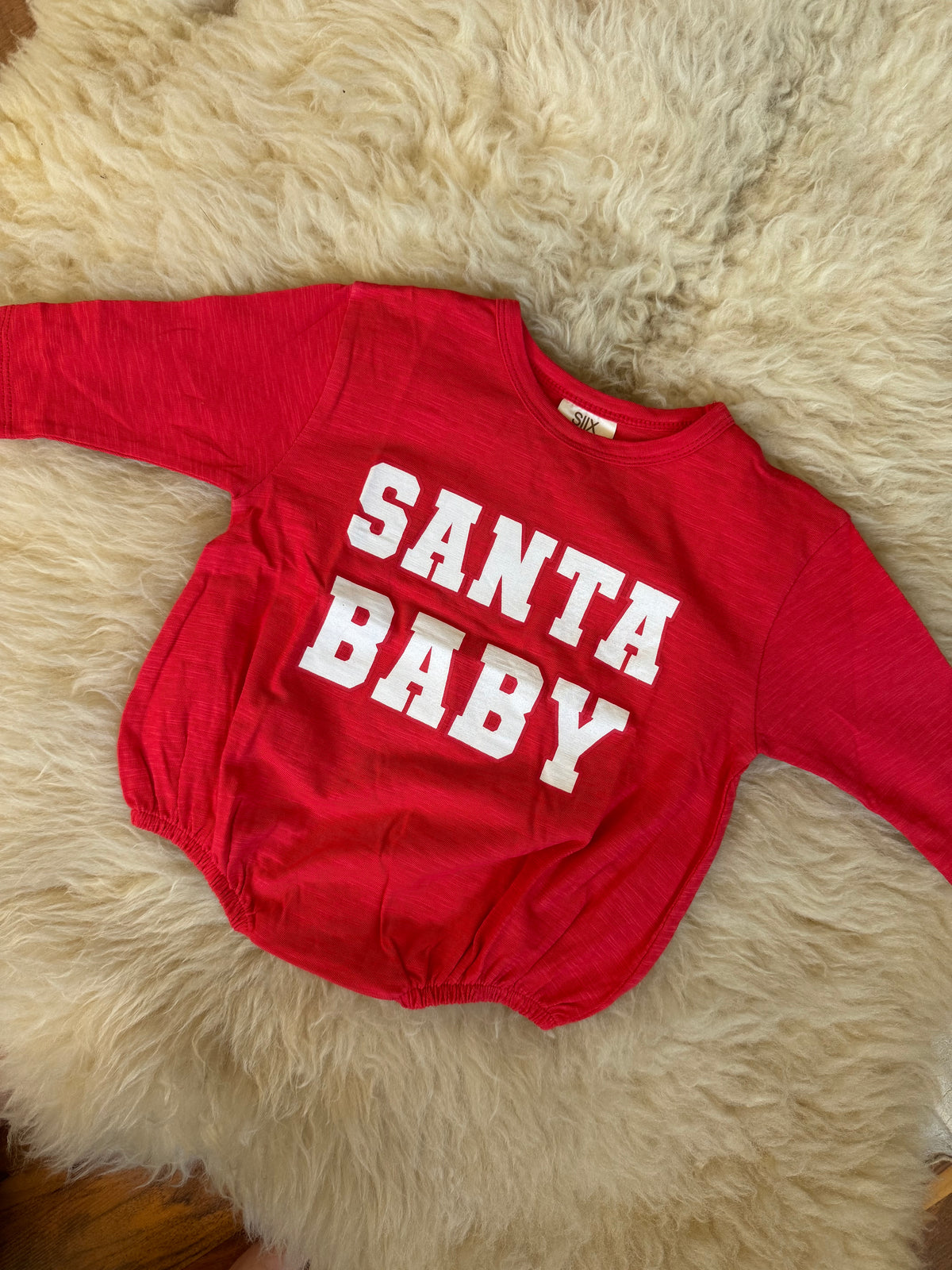 Santa Baby Bubble Romper