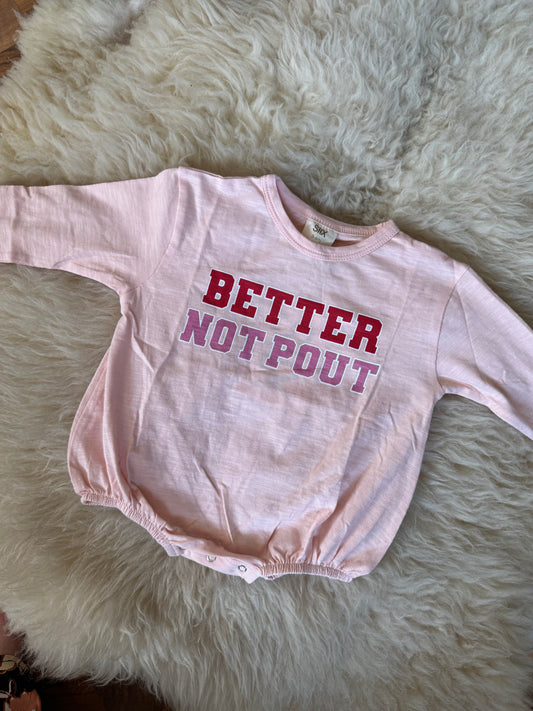 Better Not Pout Bubble Romper