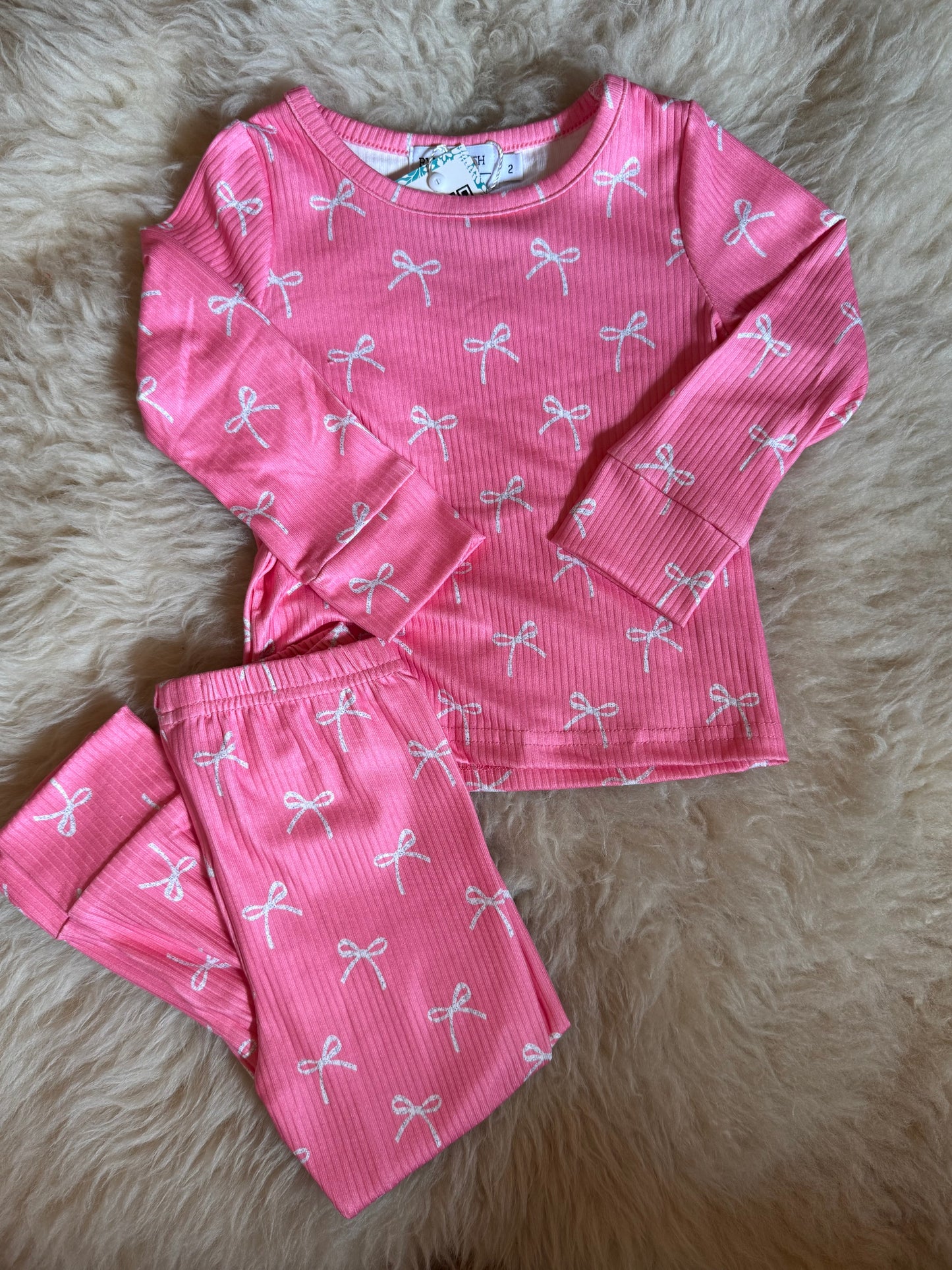 Pink Bow 2 Piece Set
