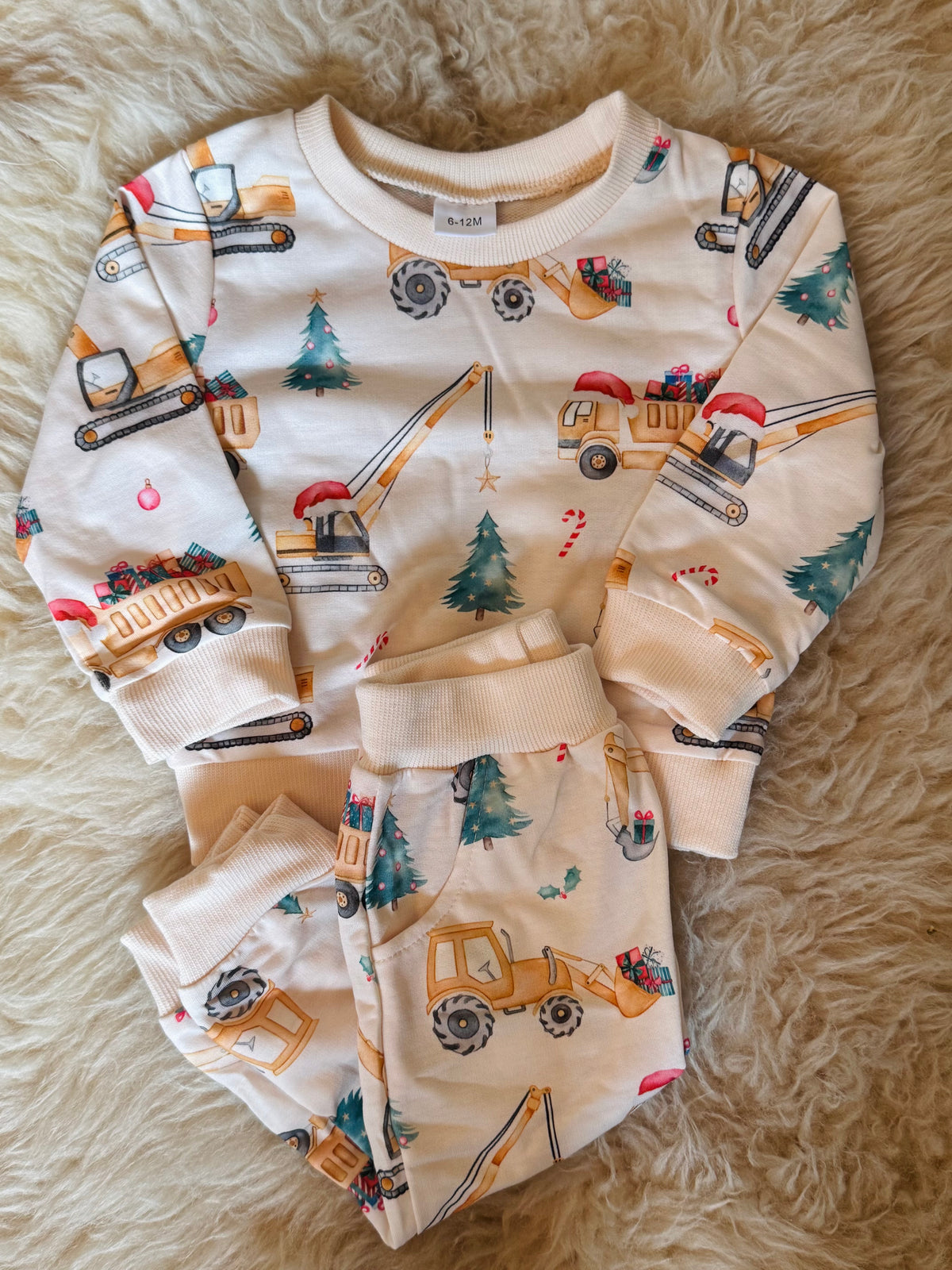 Construction Christmas Jogger Set