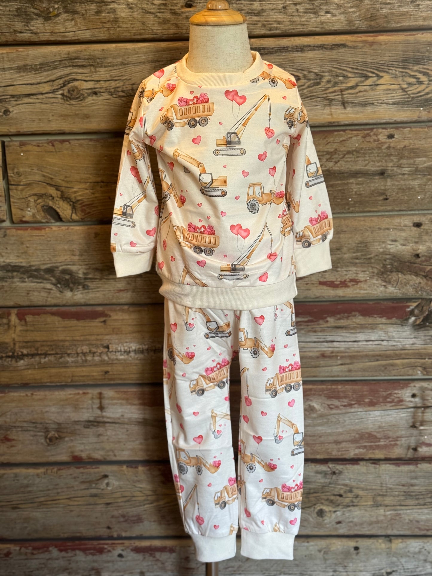 Construction Vday Jogger Set