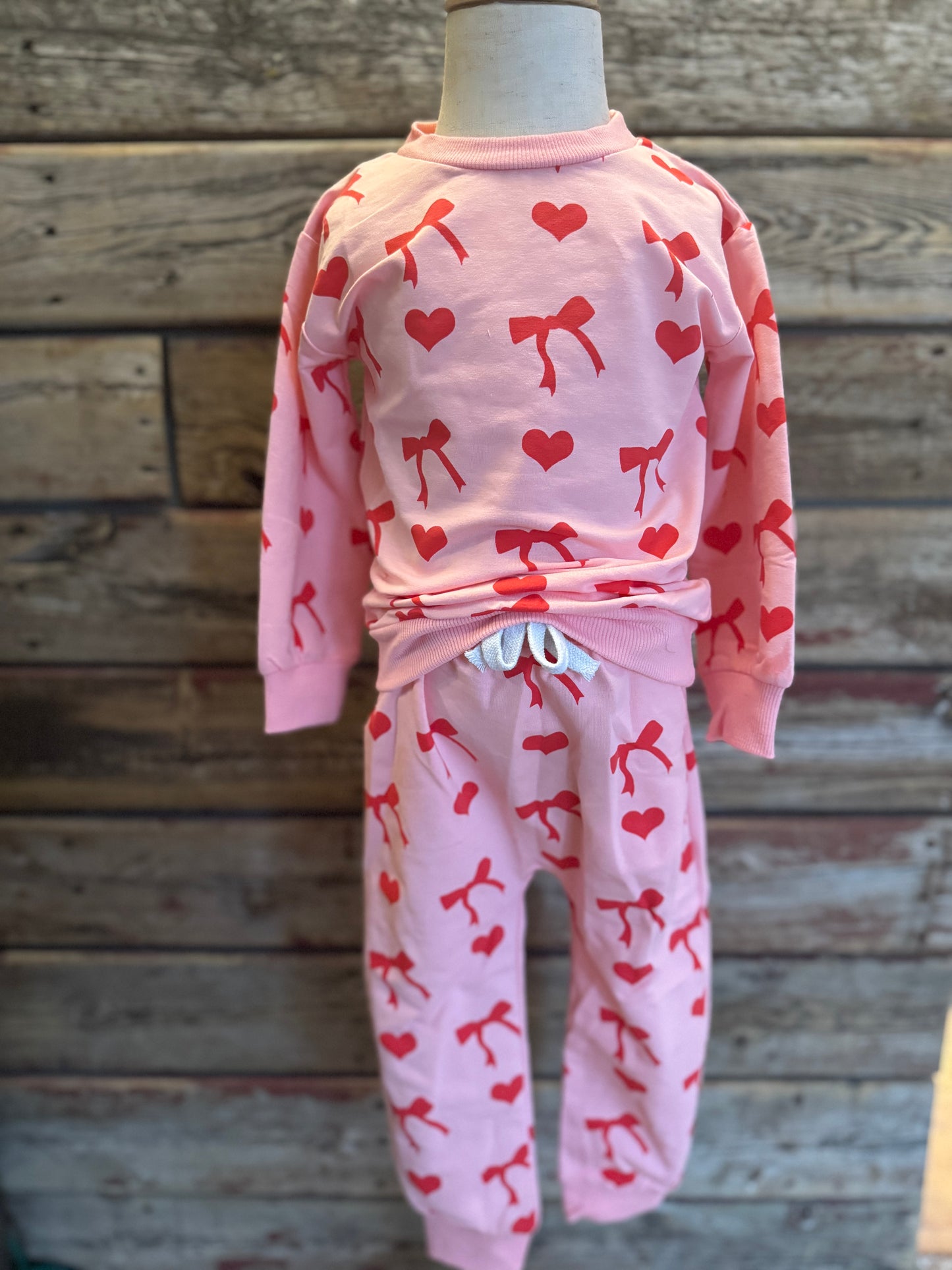 Heart & Bow Jogger Set