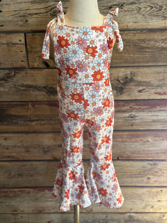 Retro Floral Jumpsuit