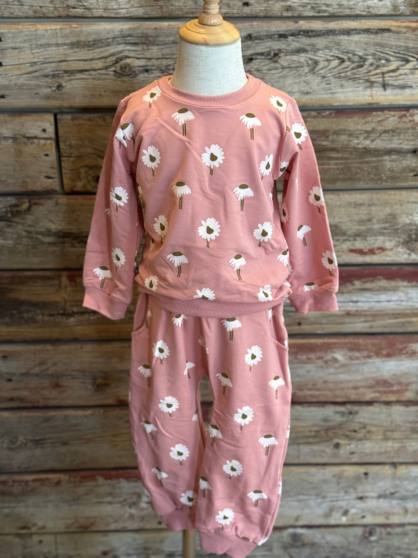 Pink Floral Jogger Set