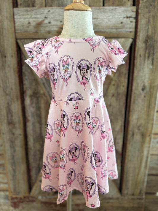 Duck & Mouse Spring Bow Dress