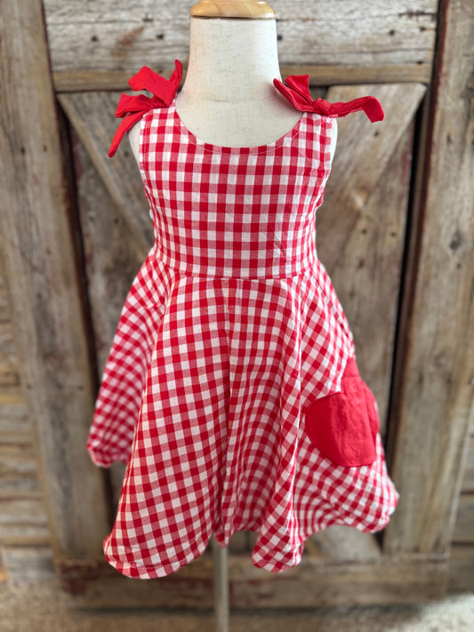 Picnic Plaid Love Dress