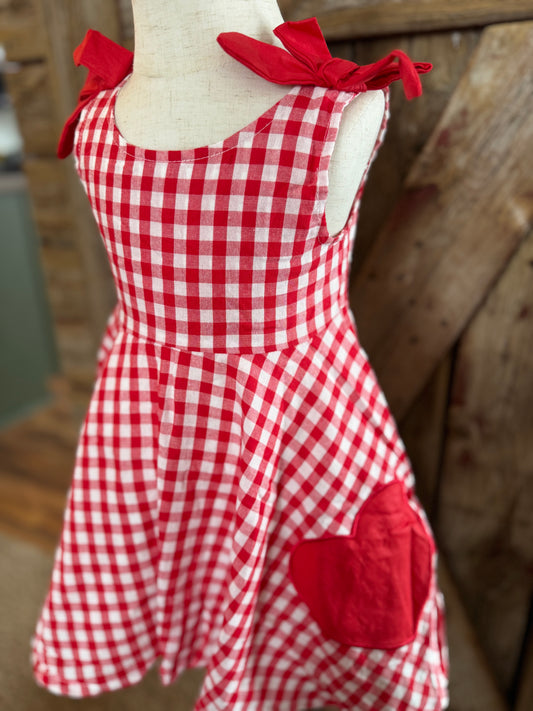 Picnic Plaid Love Dress