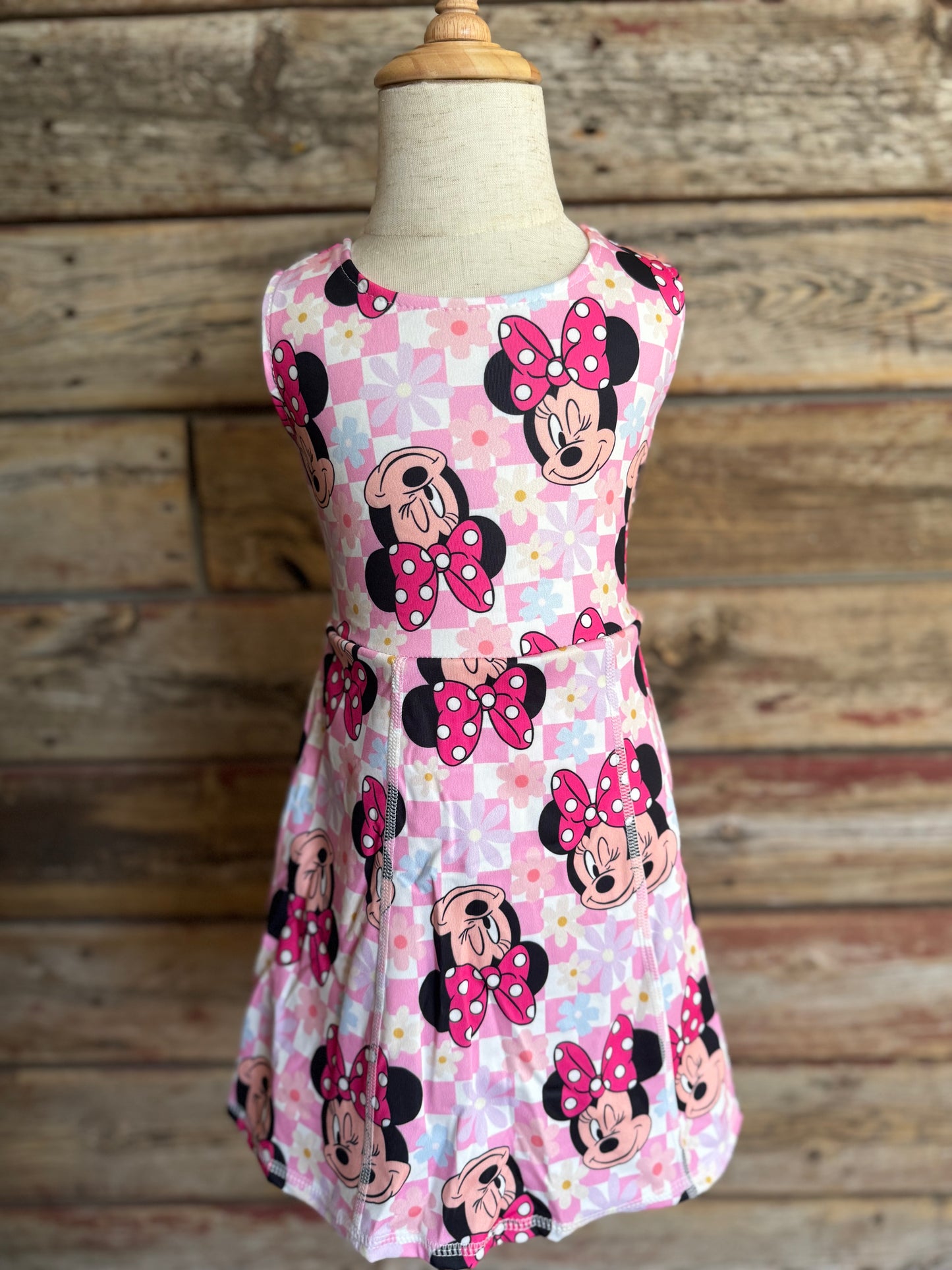 Mouse Polka Dot Bow Yoga Dress