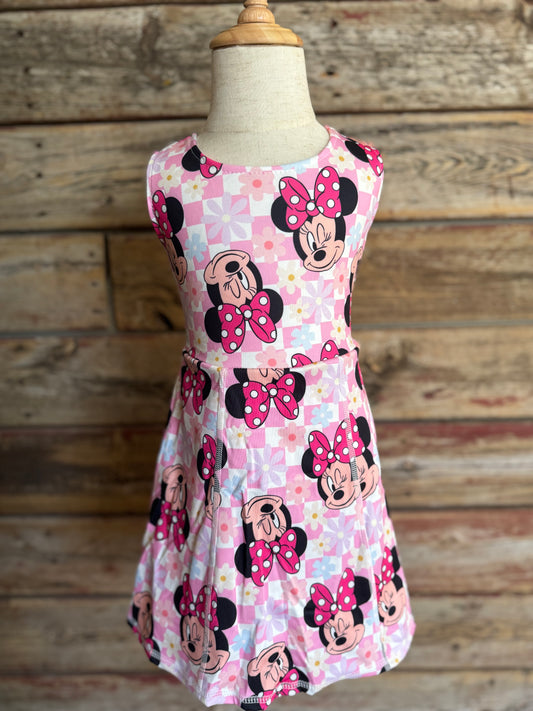Mouse Polka Dot Bow Yoga Dress