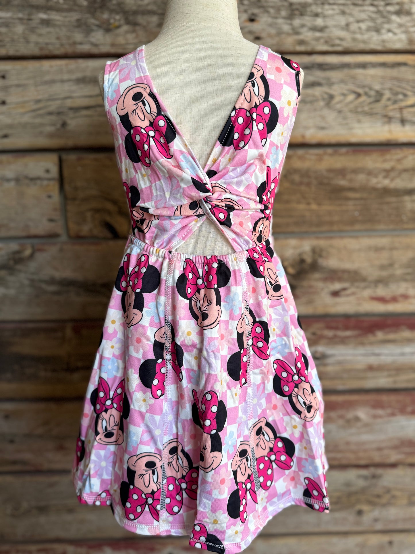Mouse Polka Dot Bow Yoga Dress