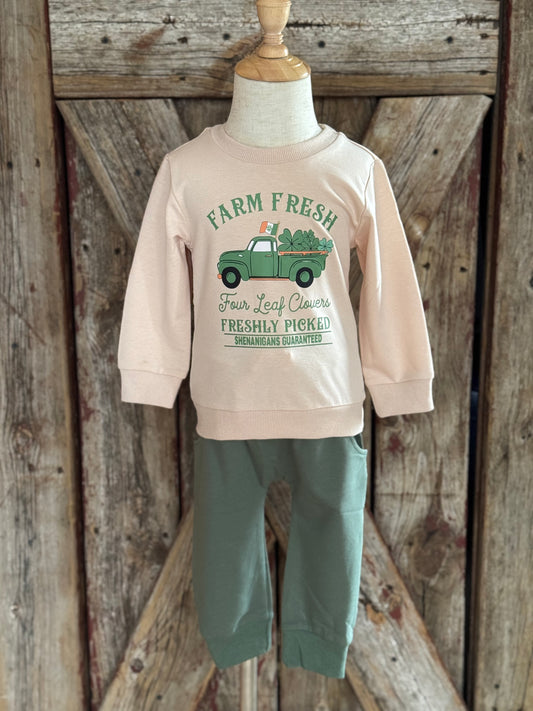 Farm Fresh St Pattys Day Outfit