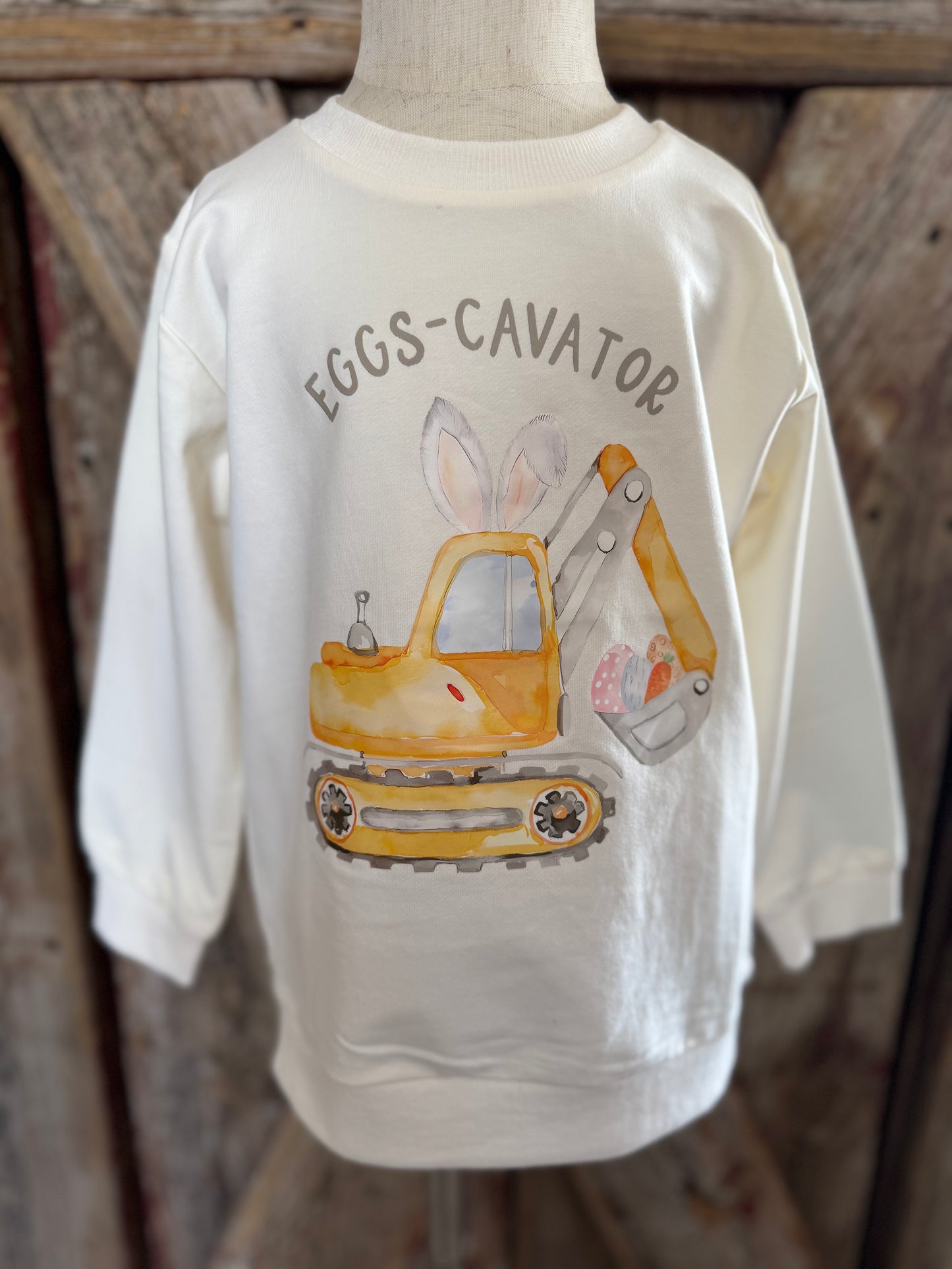 Eggs-Cavator Crewneck