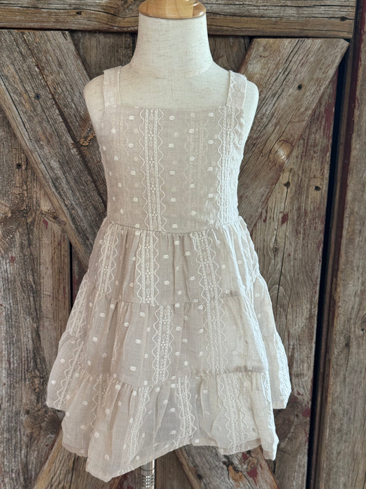 Oatmeal Embroidered Dress